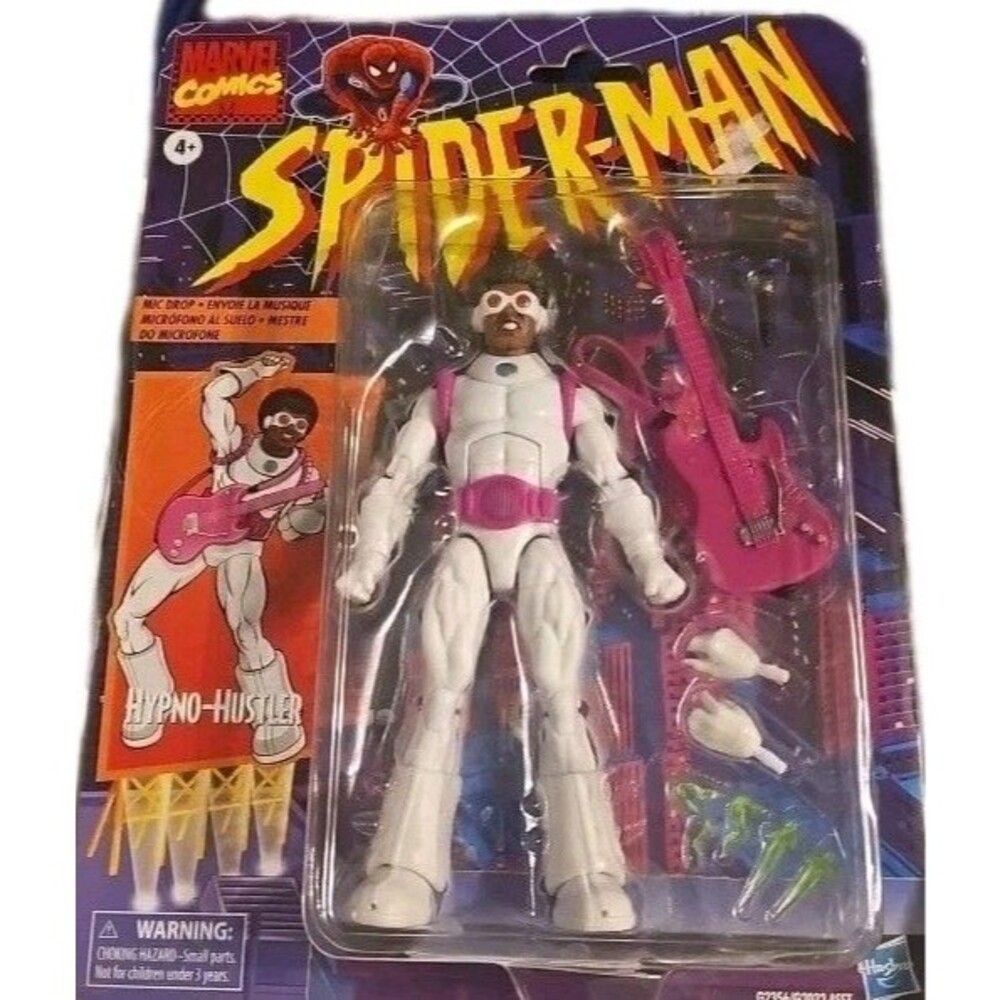 Marvel Comics Spider-Man Hypno-Hustler Mic Drop Action Figure W/Accessories NIB